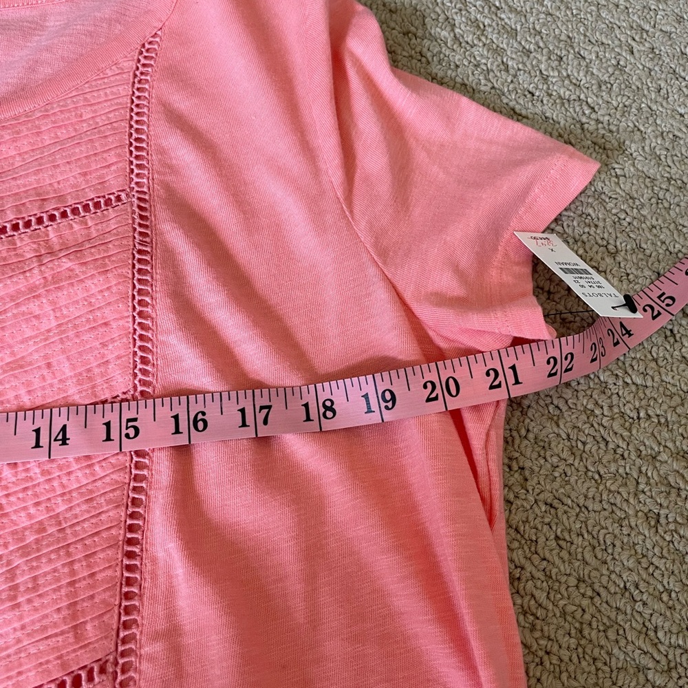 NWT Talbots Smock Detailed T-shirt Size X - Picture 8 of 8